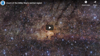 Zoom of the Milky Way’s central region